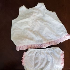 2T EUC Swiss Dot Swing Set with Bloomers